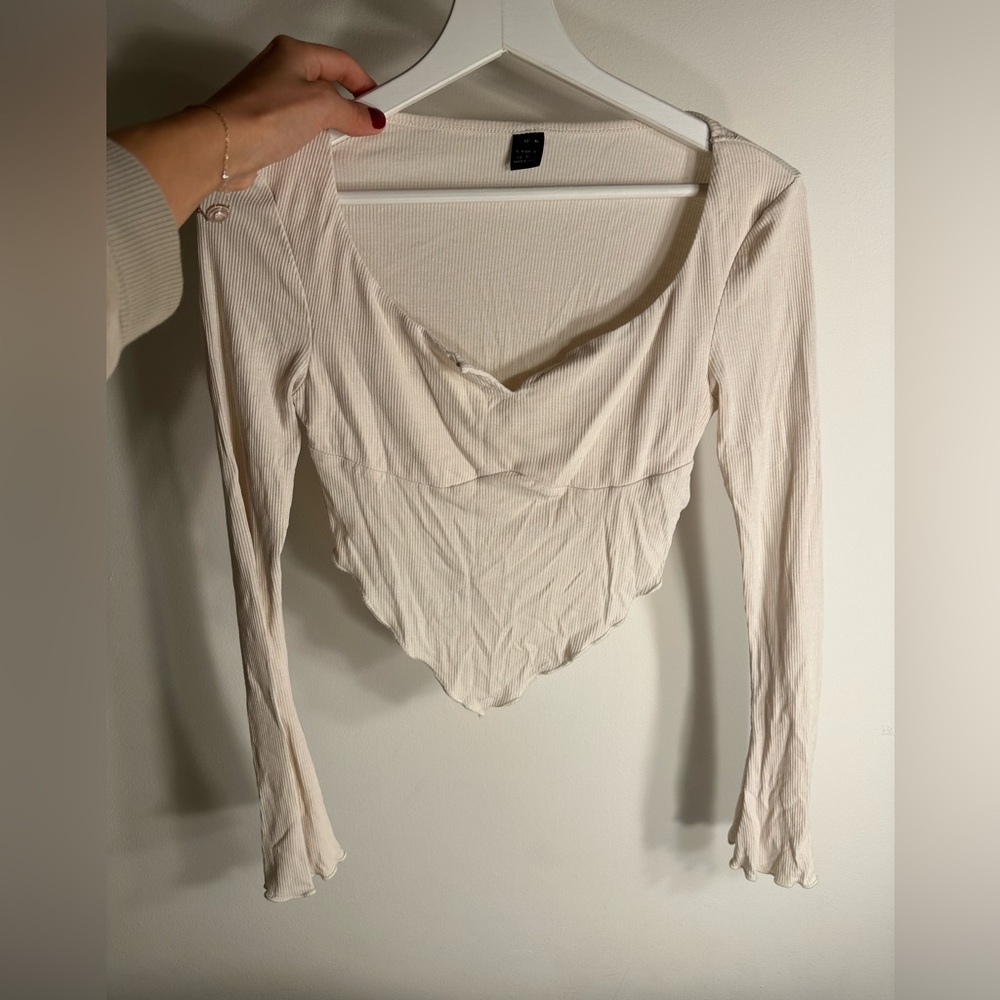 Basic top cream sexy